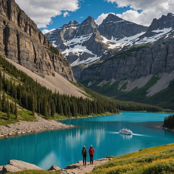 Quelles croisières offrent des randonnées pour découvrir les montagnes Rocheuses au Canada?